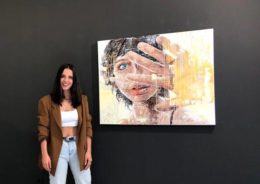 Genç ressam Sinem Demirci’den ilk solo sergi ‘Ardımdaki Kadın’